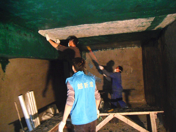 珠海億勝制藥污水池防腐